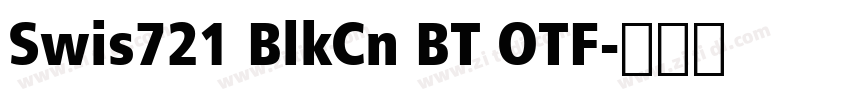 Swis721 BlkCn BT OTF字体转换